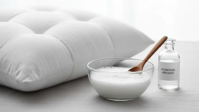 Yastıklarınızdaki o sarı lekeler aslında birer işaret! Otel görevlilerinin uyguladığı 3 malzemeli karışımla yastıklar ilk günkü gibi bembeyaz oluyor.